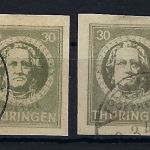 Thüringen Mi 99 BX at + BX av je ° und gep. Ströh BPP, ME 290€