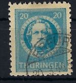 Thüringen Mi 98 AX P1 ° gep. Ströh BPP, ME 250€