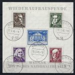 Thüringen Block 3 A X °, gep. Sturm JBG, gute Qualität