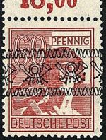 P) Bizone Mi 49 I P OR dgz ** einwandfrei, gep. Schlegel BPP, ME 300€