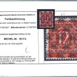 C) Bizone Mi 55 IIb °, Farbbestimmung Bernhöft / Schlegel BPP, ME 180€