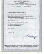 P) Württemberg Block 1 I MiF portogerecht, FFA Schlegel BPP, ME 2.500€