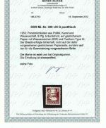 P) DDR 1953, Mi 329 vXI G einwandfrei, Mayer VP, ME 2.200€