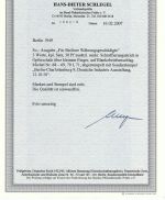 P) Berlin Mi 68-69, 70 I, 71 auf Brief, FFA Schlegel BPP, ME 1.430€