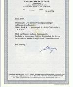 P) Berlin Block 1 ** Fernbrief portogerecht, Schlegel BPP, ME 4.000€