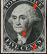 P) USA Postmeistermarken, Mi 2 IV ohne Gummi, ME 3.500€, mit Mängel