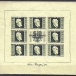 P) Österreich Mi 772 B** Kleinbogen / Rennerblock / Karl Renner