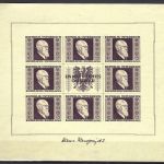 P) Österreich Mi 774 B** Kleinbogen / Rennerblock / Karl Renner