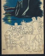 Feldpostkarte Schlachtschiff Scharnhorst Norwegen 1943