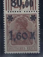 C) DR Mi 154 I b W OR * (Marke **), FFA Bechtold BPP, ME 3.500€