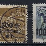 C) DR Mi 258 - 260 ° gep. Weinbuch BPP / Infla Berlin, ME 150€