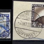 C) DR Zeppelin, Mi 423-424 °, gep. Schlegel BPP, ME 110€