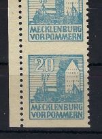 C) Meck. Vorpommern Mi 38 ya Uw ** senk. Paar, gp. Kramp BPP, ME 300€
