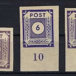 C) Ost Sachsen Mi 58 a/b/c U ** (alle Farben) gp. Ströh BPP, ME 175€