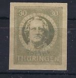 C) Thüringen Mi 99 BYay , Abdruck einer Mi 98, ausführliches FA Nagler
