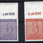 C) West Sachsen Mi 116-119 DX ** Oberrand, einwandfrei, Dr. Jasch BPP