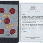 Bayern Mi 51 MiF waag. + senk. Paar, Wertbrief, FFA Sem BPP