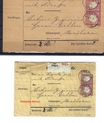 DR 1873, Mi 19 (2) MeF Post-Paketadresse, frühe Verwendung, Befund BPP