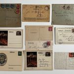 Belegepartie vor 1945, dabei 6 Flugpostbelege Mi I und II