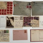 Belegepartie vor 1945, dabei 6 Flugpostbelege Mi I und II