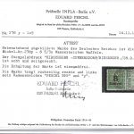 C) DR Mi 278 ° Randstück in Luxus Qualität, Attest Peschl, ME 8.000€