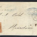 Baden Mi 11b EF mit Ringstempel 87 Mannheim ü. Stuttgart n. Alpirsbach