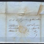 Hamburg Vorphilabrief von HH ü. Bremen n. New York, 5/10 Loth