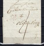 Hannover Vorphilabrief mit rotem L2 124 Embden nach Oldenborg