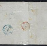 Hannover Mi 3a mit Ra3 Hannover und blauem K2 Ausgabestempel