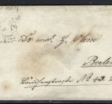 Hannover Mi 5a vollrandig, EF mit blauem K2 Freren n. Berlin