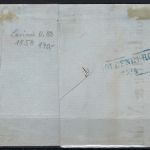 Hannover Mi 11 voll-breitrandig mit blauem Ra3 Hannover n. Oldenburg