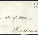 Hannover Mi 13 vollrandig EF mit blauem K2 Hamburg n. Liedenburg