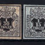 Hannover Mi 10-11 * mit Falz , beide signert, ME 650€