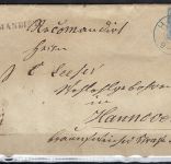 Hannover Mi 24y mit L1 Racommandirt, mit K2 Hoya n. Hannover