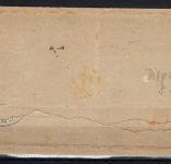 Hannover Nachverwendung auf NDP Diepenau handschriftlich und Federzug