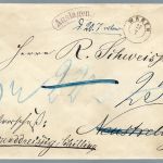 Mecklenburg-Schwerin Post-verschlußbrief mit k2 Waren, Aulage + Retour