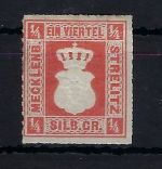 Mecklenburg-Strelitz Mi 1 b * mit Falzrest, ME 450€