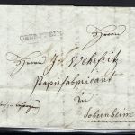 Preußen Vorphila 1821, handschriftl. Vermerk "GLEICH ZU BESORGEN"