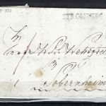 Preußen Vorphila 1823, Faltbrief mit L1 Stromberg n. Sobernheim
