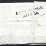 Preußen Vorphila 1823, Faltbrief mit L1 Stromberg n. Sobernheim