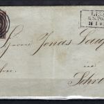 Preußen Mi 2a EF mit klarem Nr.-St. 868 und Ra3 Lissa R.B. Posen 26.7