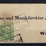 Preußen Mi 9 EF Streifband mit Ra3 Berlin Stadtpost Exp. VII n. Wismar