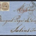 Preußen Mi 15+18 MiF mit Ra2 Vallendar und PD rot n. Salins Jura