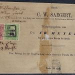 Preußen Mi 9-10 vollrandig MiF auf Teil-Drucksache aus Berlin