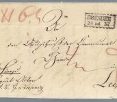 Sachsen 1837, vollständiger Brief unterzeich. Johann Herzog v. Sachsen