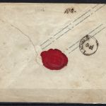 Sachsen U 21 B mit K2 Elster nach Chemnitz, Rückseite Ausgabestempel