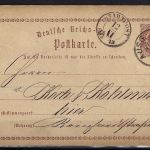 Sachsen Nachverwendung auf DR P1 mit K1 Ausgabest. und K2 Stadtpost