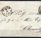 Thurn und Taxis GAA 16 mit Nr.-St. 134 Mainz n. Chemnitz