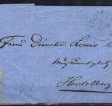 Thurn und Taxis Nachverwendung auf Prreußen Mi 25a