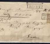 NDP Mi 6 EF mit Ra2 Kirchhain i.d.L., Nachgebühr